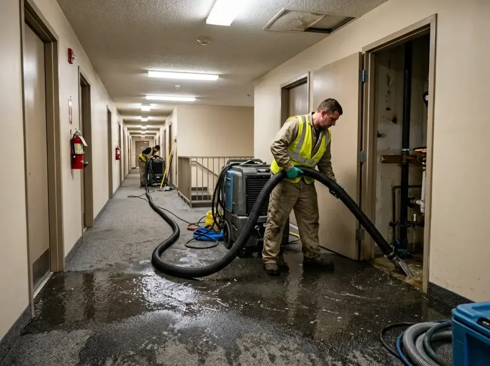 multi-unit-apartment-hallway-f-005 — frequently asked questions, Emergency Burst Pipe Water Extraction & Removal in New Madr…